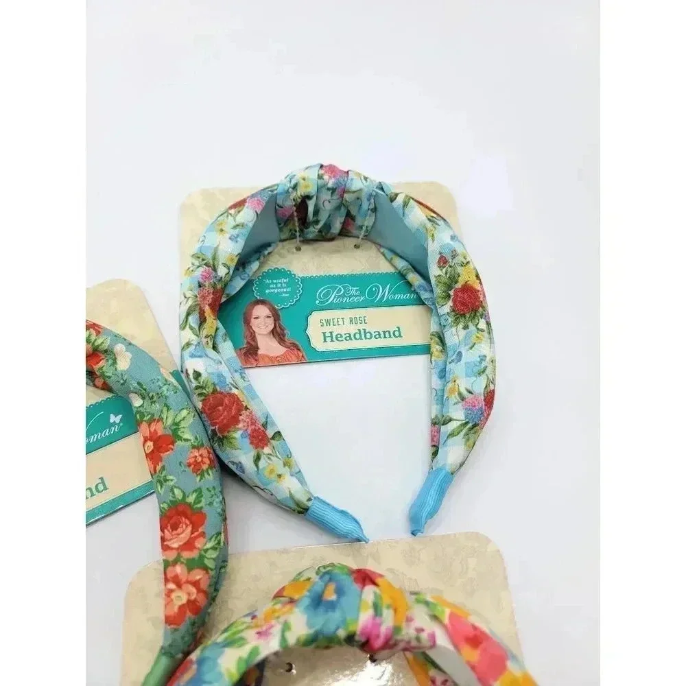 Pioneer Woman Set of 3 New Headbands Breezy Blossom Vintage Floral Sweet Rose